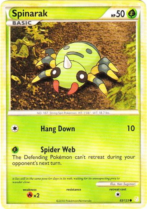 spinarak serebii|spinarak database.